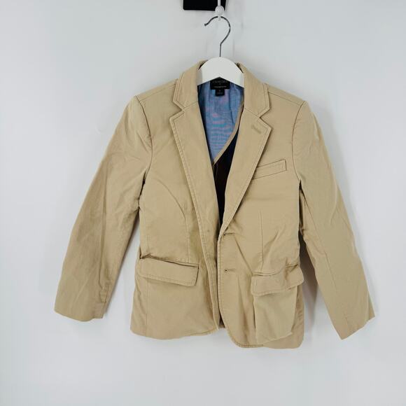 Crewcuts Boys Khaki Thompson Blazer Size 8 Classic Dress Jacket - Picture 1 of 9